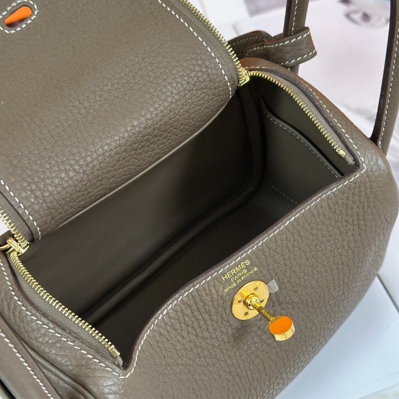 HERMES Mini lindy - 灰金 Y-6