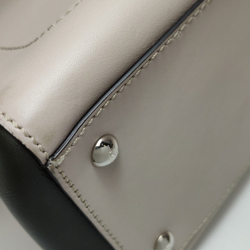 Fendi Dotcom牛皮錐形螺柱子母包單肩包-12