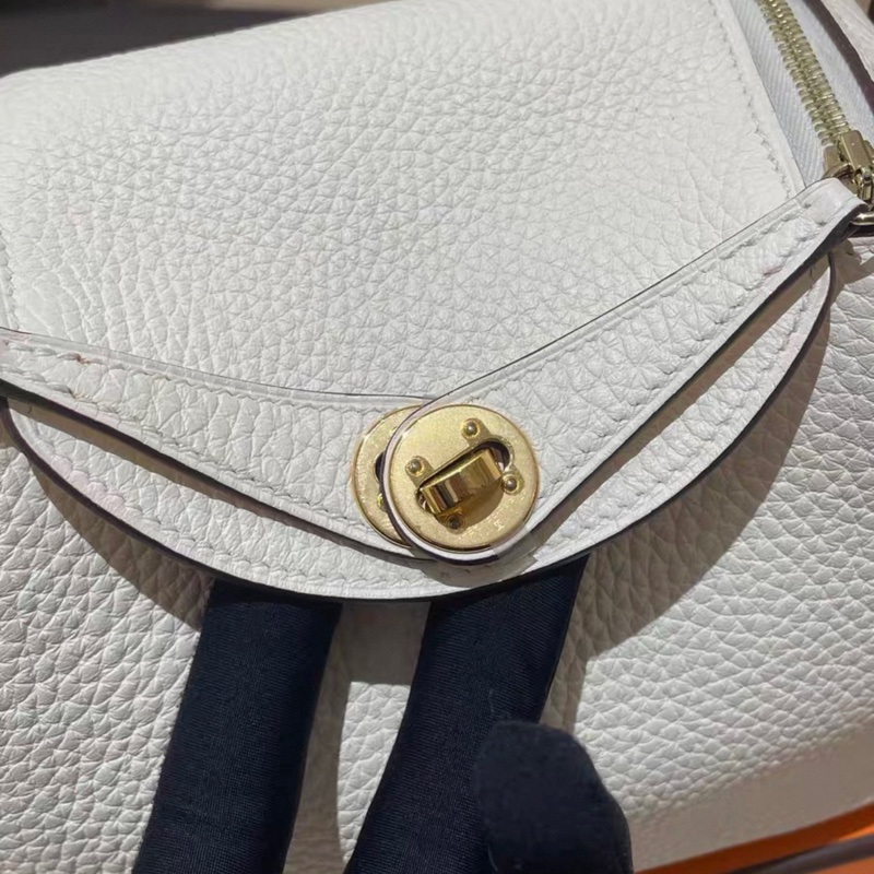 Hermes 愛馬仕 mini lindy 奶油白 z刻-10