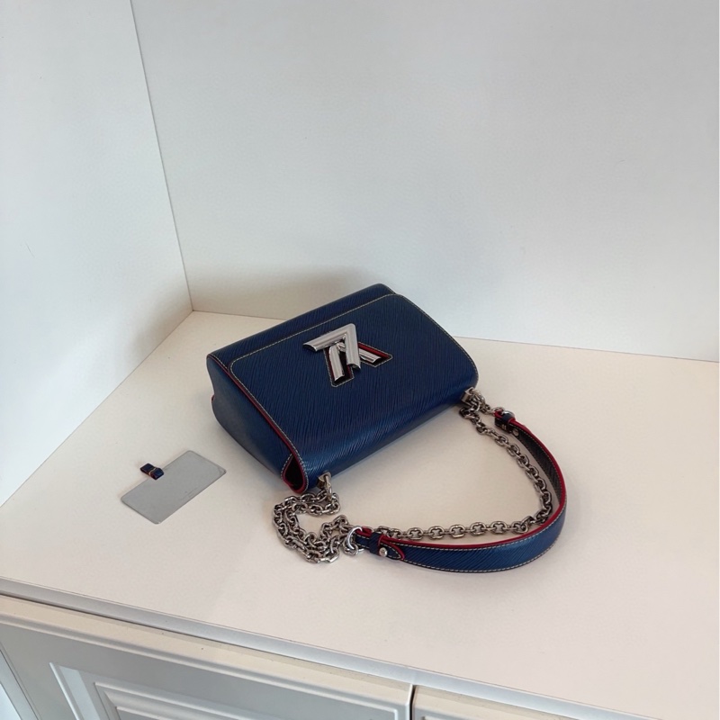 【98新🆕】LV  深藍水波紋twist鏈條包 中號 單肩包-6