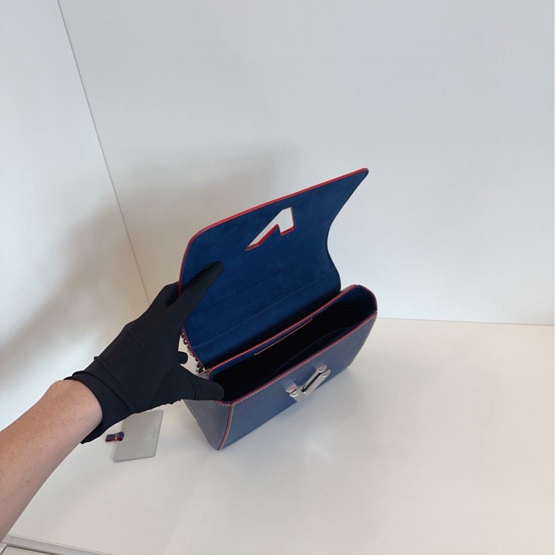 【98新🆕】LV  深藍水波紋twist鏈條包 中號 單肩包-8