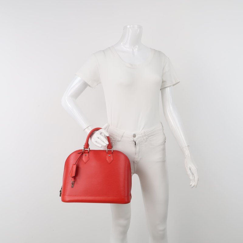 Louis Vuitton (LV) Alma小號牛皮水波紋貝殼包手提包-1
