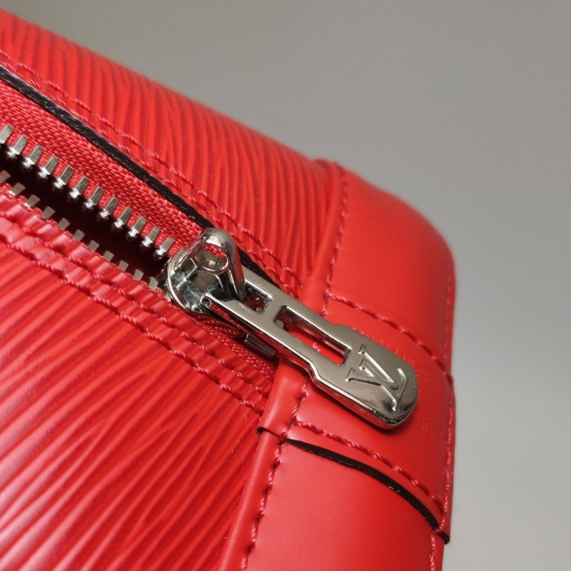 Louis Vuitton (LV) Alma小號牛皮水波紋貝殼包手提包-9