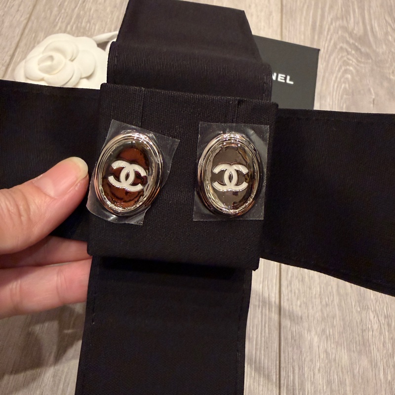 香奈兒 jennie同款鏡片耳針-0