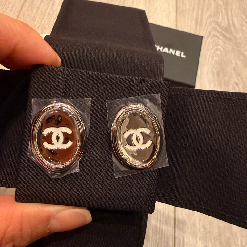 香奈兒 jennie同款鏡片耳針-3