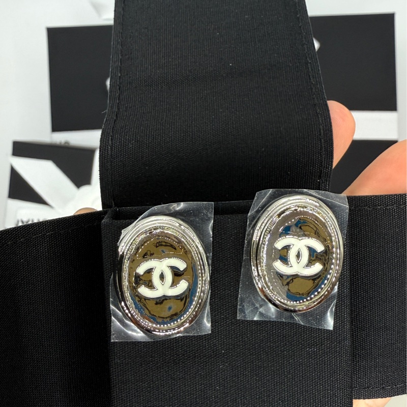 香奈兒 jennie同款鏡片耳針-5