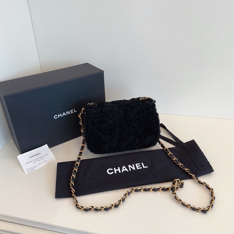 【全新全套帶膜🆕🎁】Chanel 25K24K秋冬大爆款🔥新款秀款 黑色金扣翻蓋泰迪包 小號 small 斜挎包-2