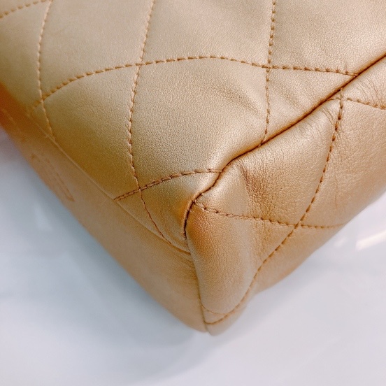 MS0444 Chanel 香奈兒羊皮小夾子包  My Crush Bag Small Lambskin Metallic Gold X GHW-22