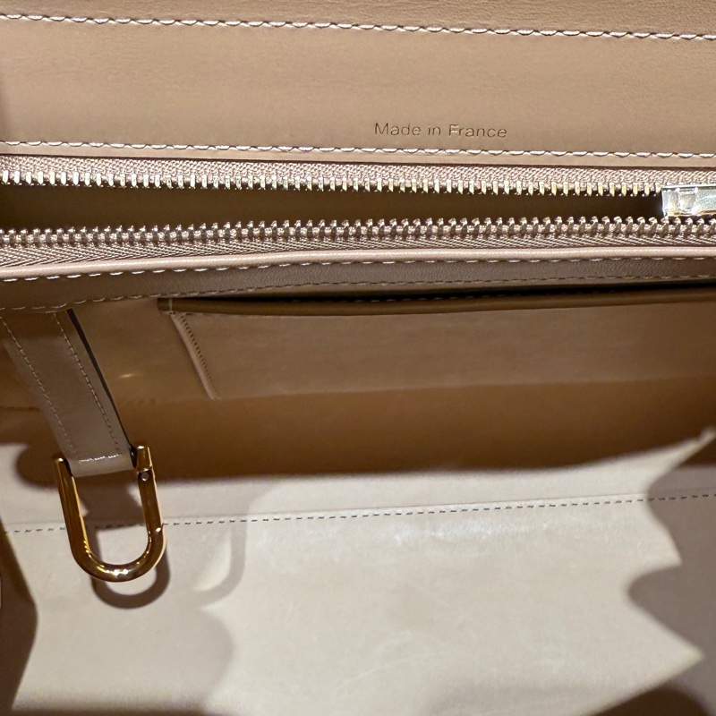 Delvaux Brillant MM 淺奶茶色牛皮兩用包-4