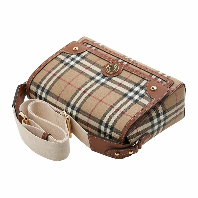 BURBERRY 復古格紋斜背包-3