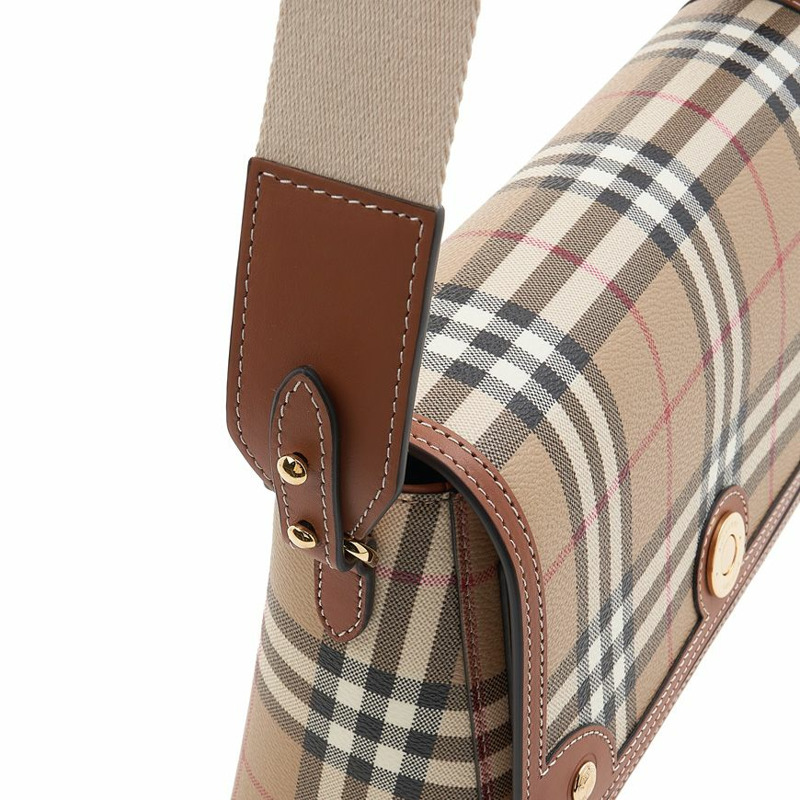 BURBERRY 復古格紋斜背包-6