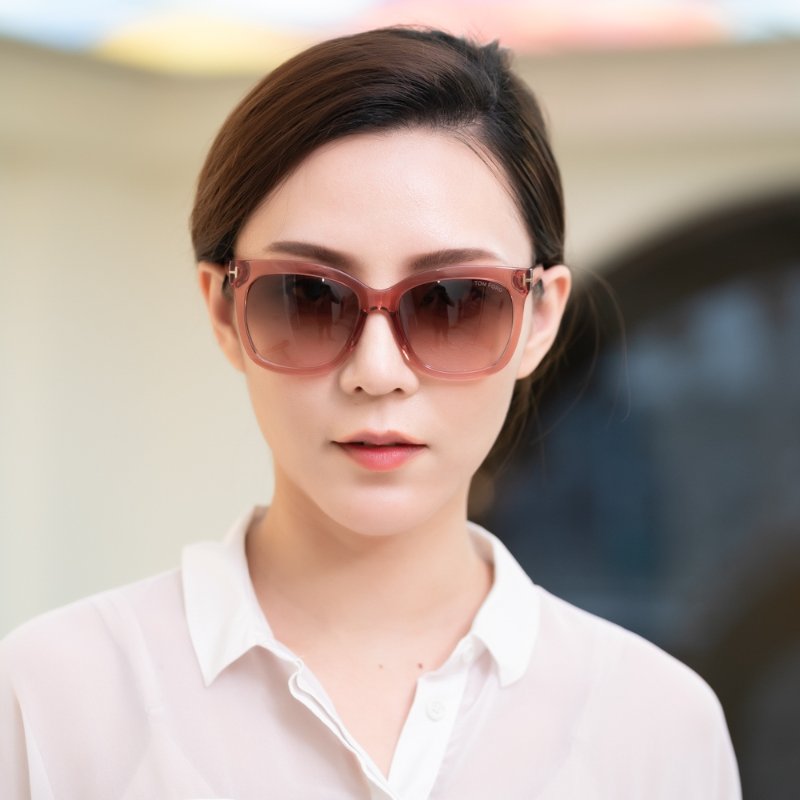 TOM FORD 太陽眼鏡(透明粉色)-4