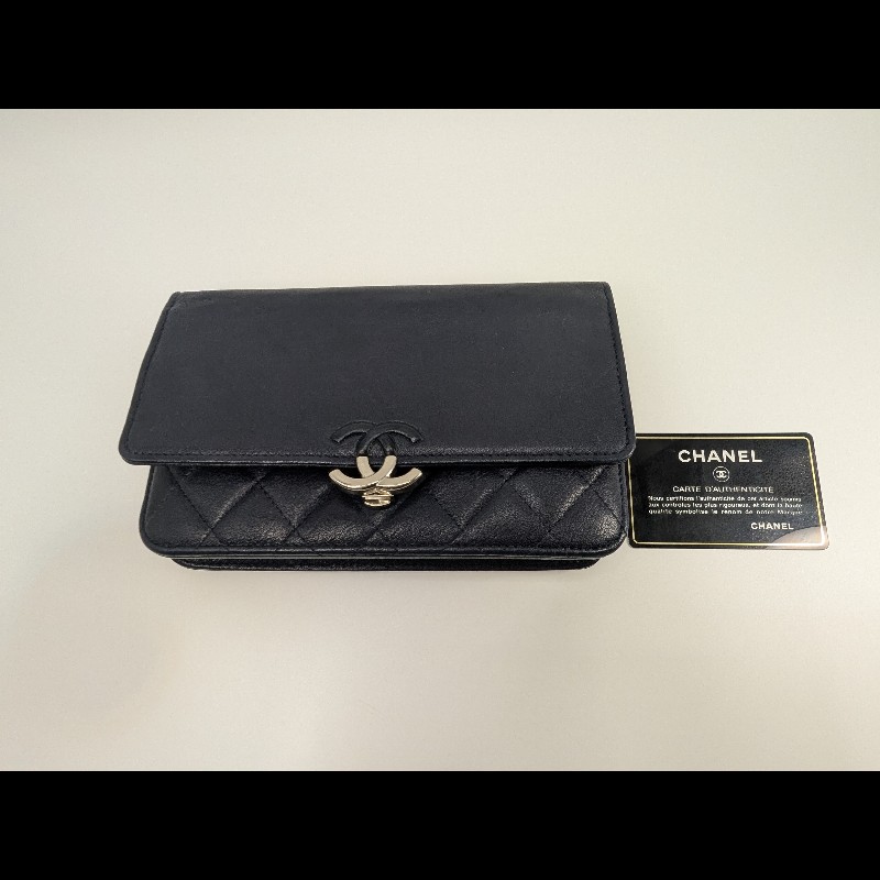 99成新-Chanel古巴系列超耐用「牛皮」WOC-2