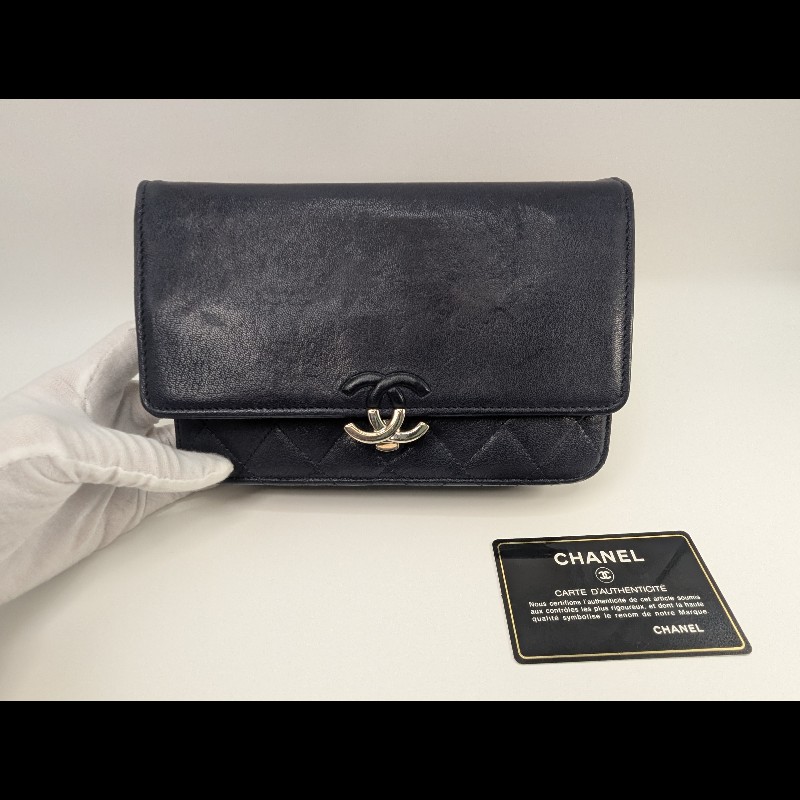 99成新-Chanel古巴系列超耐用「牛皮」WOC-17