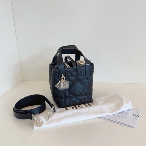 【全新全膜🆕】Dior Toujours mini黑金竪版土著包 手提單肩包