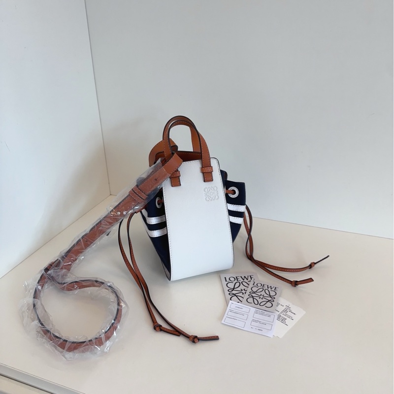 【99新🆕】Loewe Hammock mini 限量款 海軍風迷你吊床包 手提單肩斜挎包-0