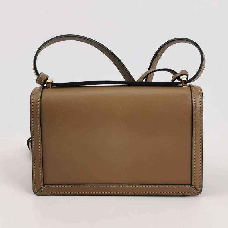 Loewe Barcelona小號牛皮純色三角形封扣斜挎包單肩包-4