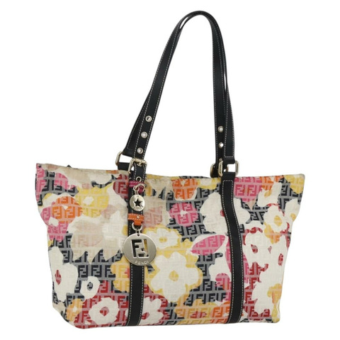 FENDI Zucchino帆布手提包 多色 金色 正品 158708