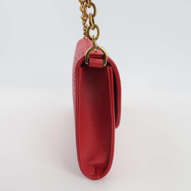 Gucci 1955小號牛皮編織馬銜扣斜挎包單肩包-3