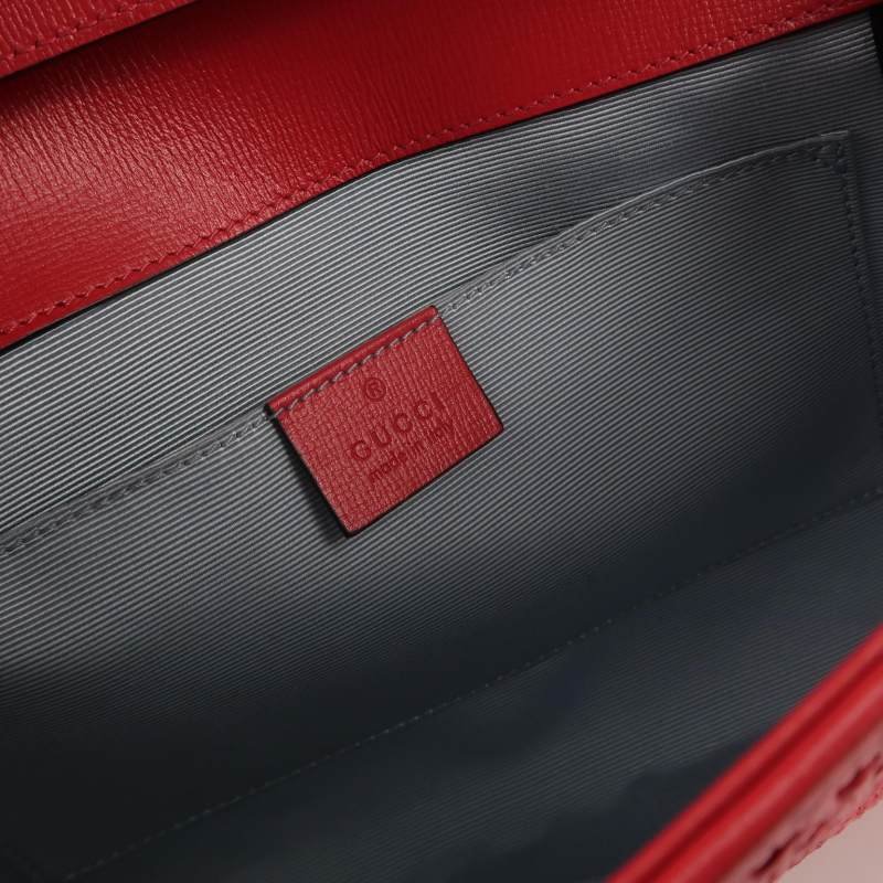 Gucci 1955小號牛皮編織馬銜扣斜挎包單肩包-7