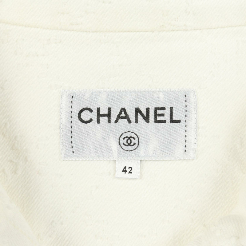 香奈兒 COCO Mark 32 RUE CAMBON 連結牛仔連身裙 #42 P60799V45888 棉二手-2