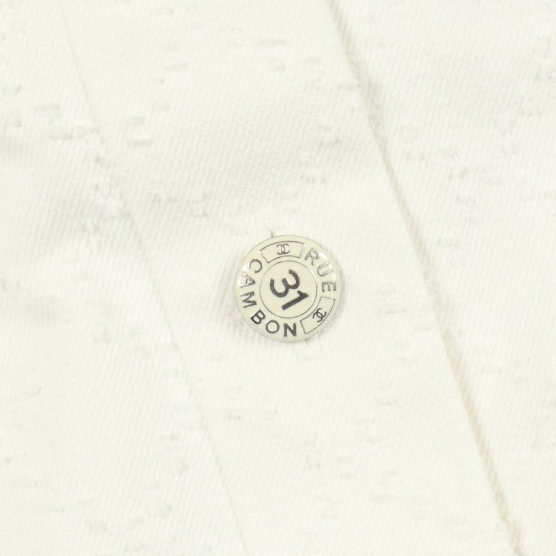 香奈兒 COCO Mark 32 RUE CAMBON 連結牛仔連身裙 #42 P60799V45888 棉二手-9