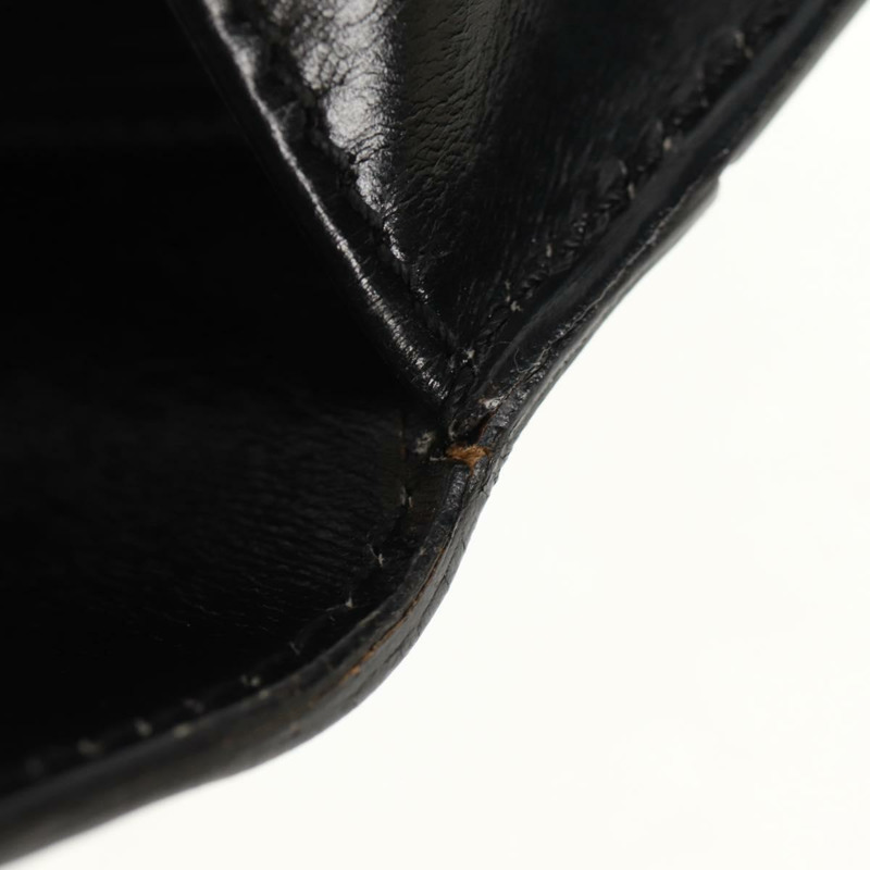 【日本直送】CELINE Circle 手提包 皮革 2way 黑色 金色 Auth 160805V-8