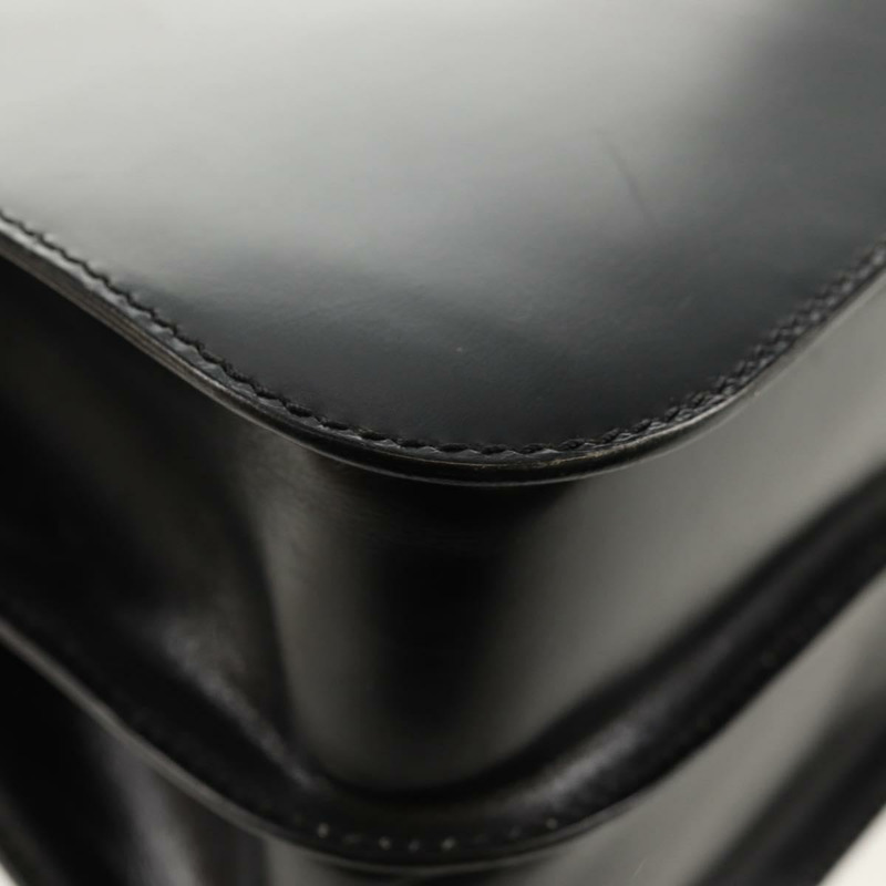 【日本直送】CELINE Circle 手提包 皮革 2way 黑色 金色 Auth 160805V-18