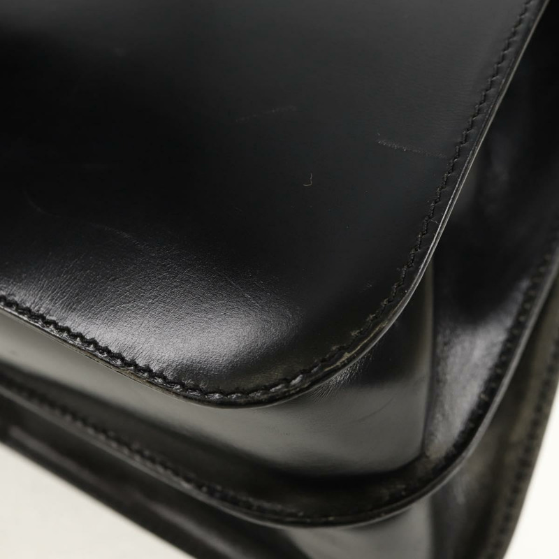 【日本直送】CELINE Circle 手提包 皮革 2way 黑色 金色 Auth 160805V-19