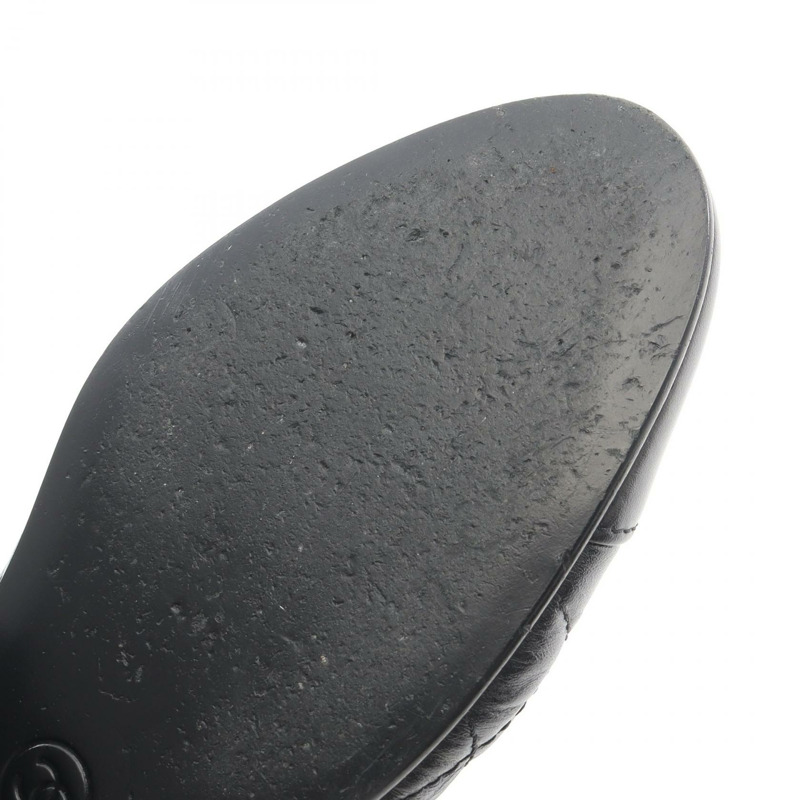 香奈兒 (CHANEL) Ballerina Matelasse 平底鞋 #34 1/2 G26250 黑色皮革 二手 CC-7