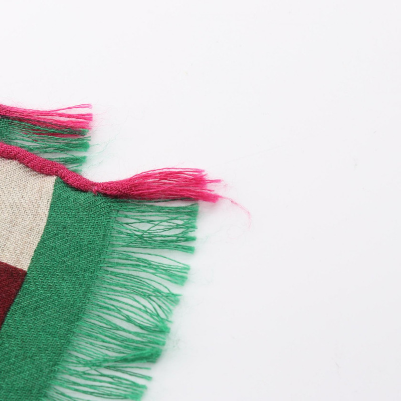 HERMES 長方形 Cheval a la Couverture 圍巾 echarpe 真絲羊絨 二手-5