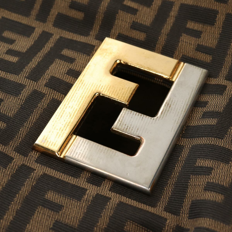 【日本直送】FENDI Zucca帆布手提包 黑色棕色 正品 159302V-4