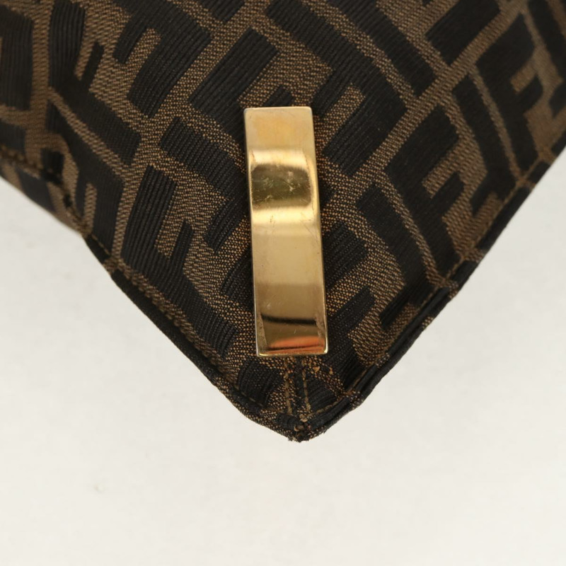 【日本直送】FENDI Zucca帆布手提包 黑色棕色 正品 159302V-14