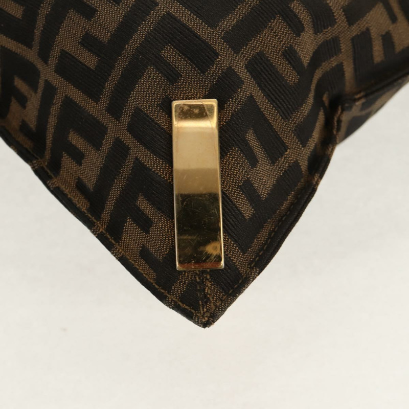 【日本直送】FENDI Zucca帆布手提包 黑色棕色 正品 159302V-17
