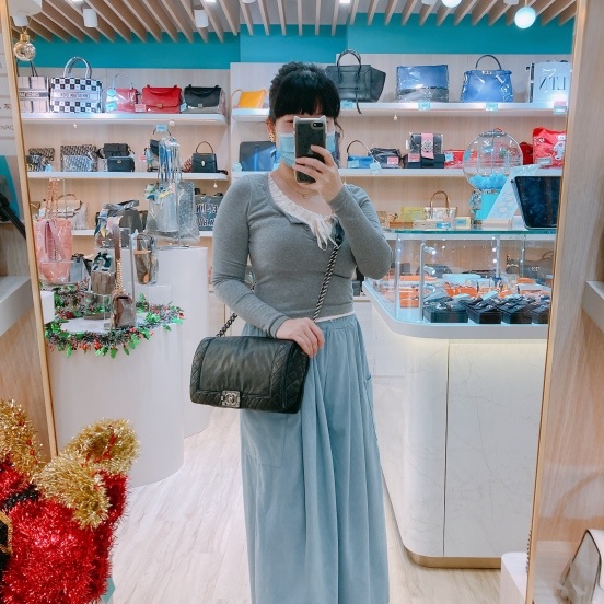 MS0445 Chanel 香奈兒黑色小型牛皮斜背包Boy Reverso 28cm Aged Calfskin Black X PHW-2