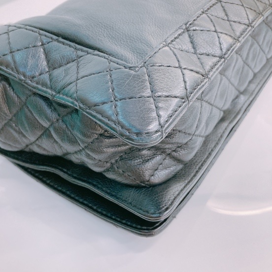 MS0445 Chanel 香奈兒黑色小型牛皮斜背包Boy Reverso 28cm Aged Calfskin Black X PHW-9