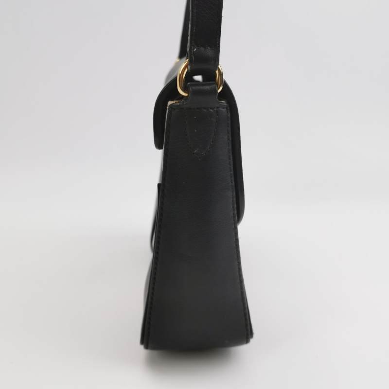 Burberry牛皮尼龍布拼色格紋斜挎包單肩包-3