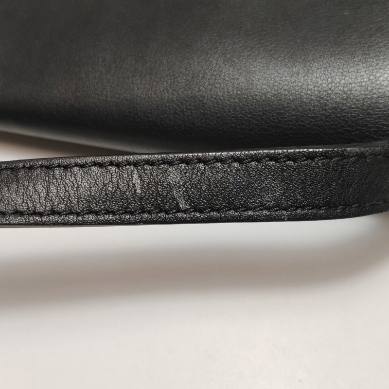 Burberry牛皮尼龍布拼色格紋斜挎包單肩包-10