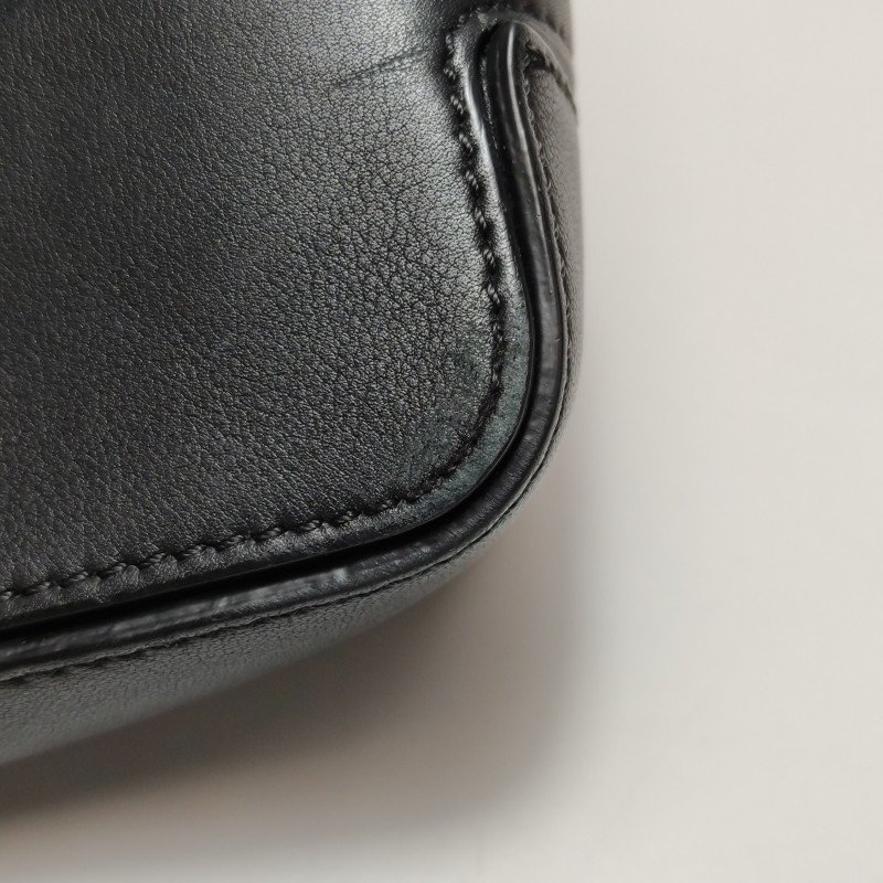 Burberry牛皮尼龍布拼色格紋斜挎包單肩包-13