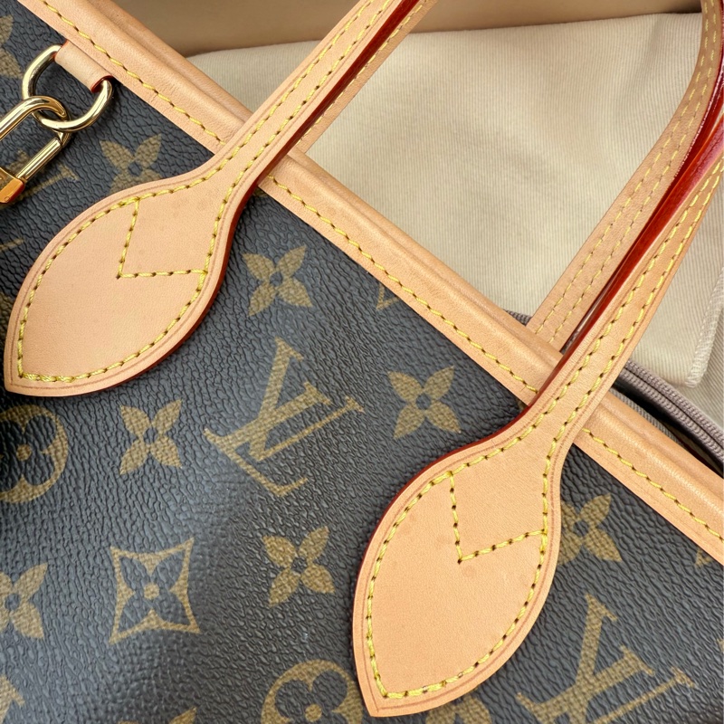 極新LV老花Neverfull BB側背手提包斜背包M46705-10