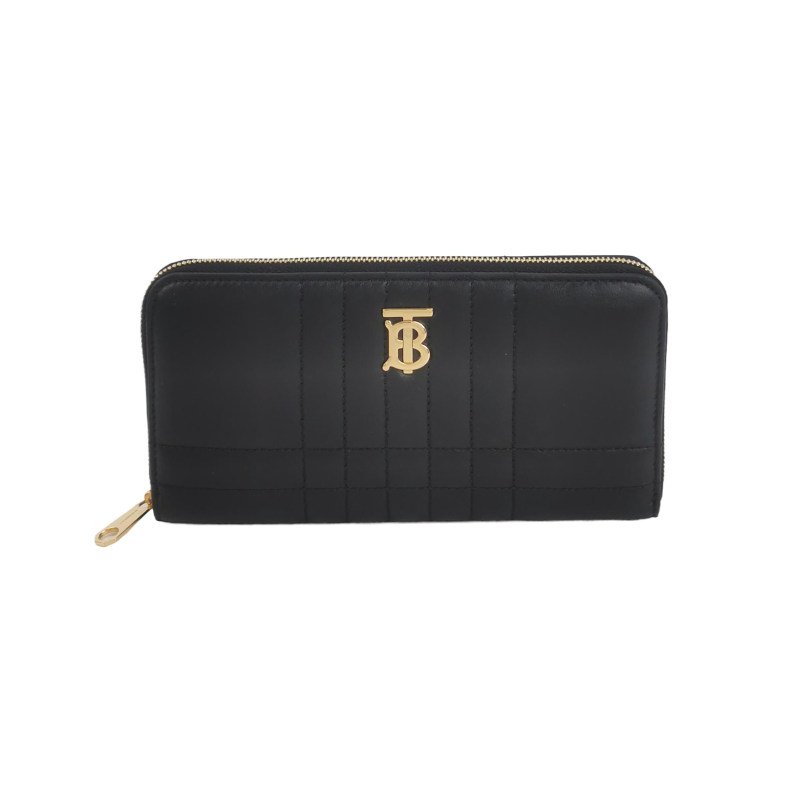Burberry Lola蘿納包牛皮純色字母Logo絎縫錢包-0