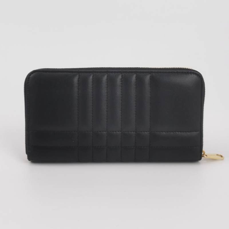 Burberry Lola蘿納包牛皮純色字母Logo絎縫錢包-3