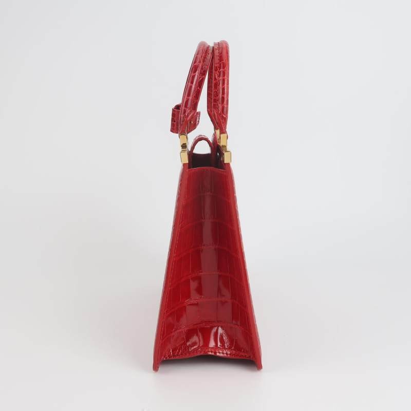 Louis Vuitton(LV)Deesse小號鱷魚皮純色手提包-3