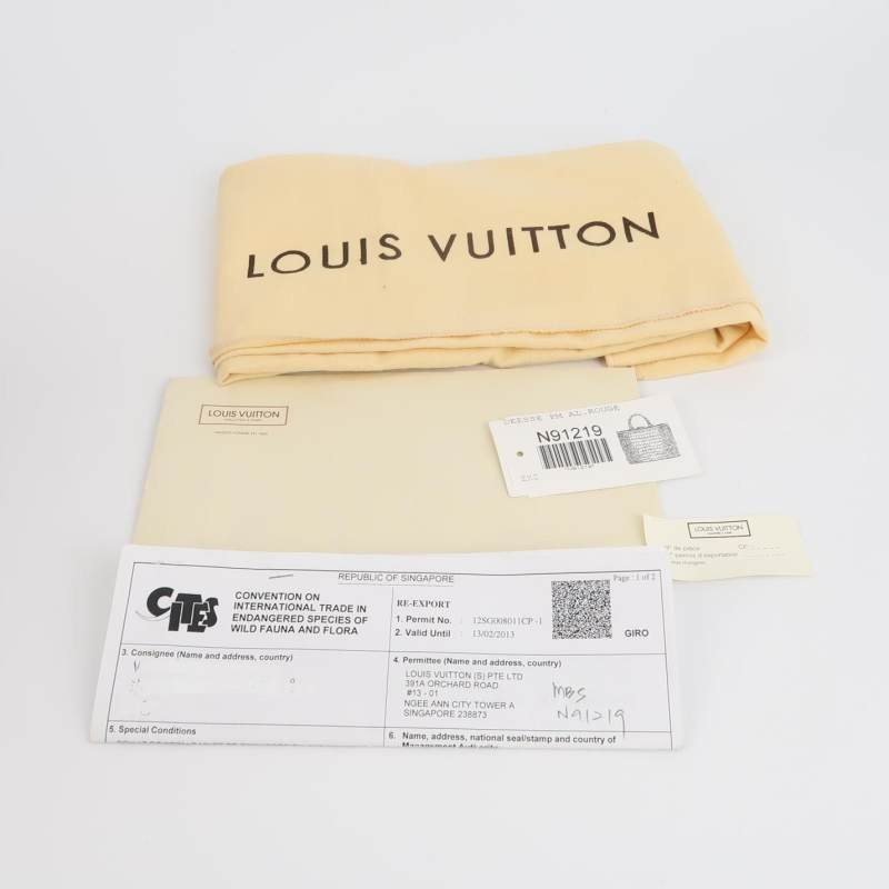 Louis Vuitton(LV)Deesse小號鱷魚皮純色手提包-8