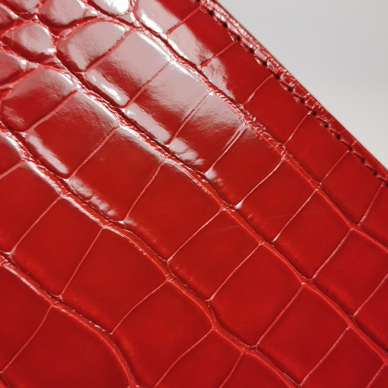 Louis Vuitton(LV)Deesse小號鱷魚皮純色手提包-19