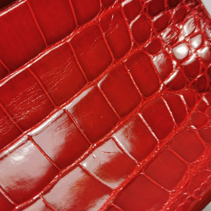 Louis Vuitton(LV)Deesse小號鱷魚皮純色手提包-21