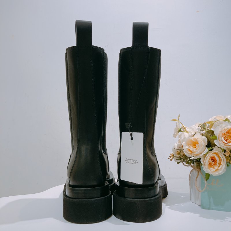 TW4623 Bottega Veneta 黑色靴子碼數 41 未使用品 Curl Boots-4