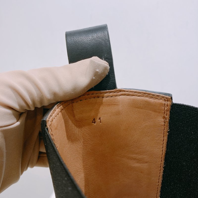 TW4623 Bottega Veneta 黑色靴子碼數 41 未使用品 Curl Boots-5