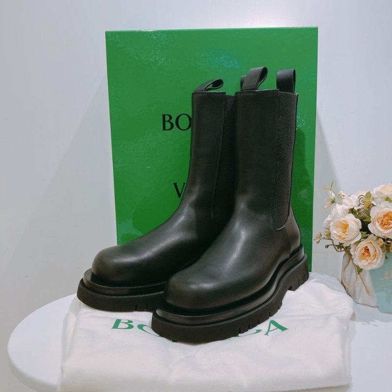TW4623 Bottega Veneta 黑色靴子碼數 41 未使用品 Curl Boots-9
