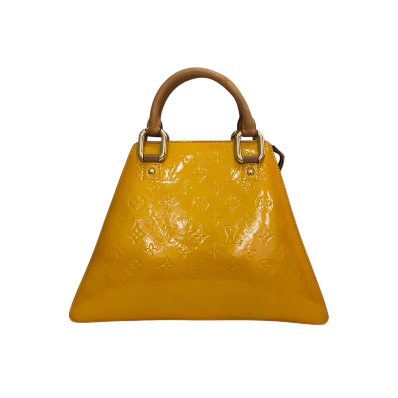 Lv 黃漆皮手提包-8